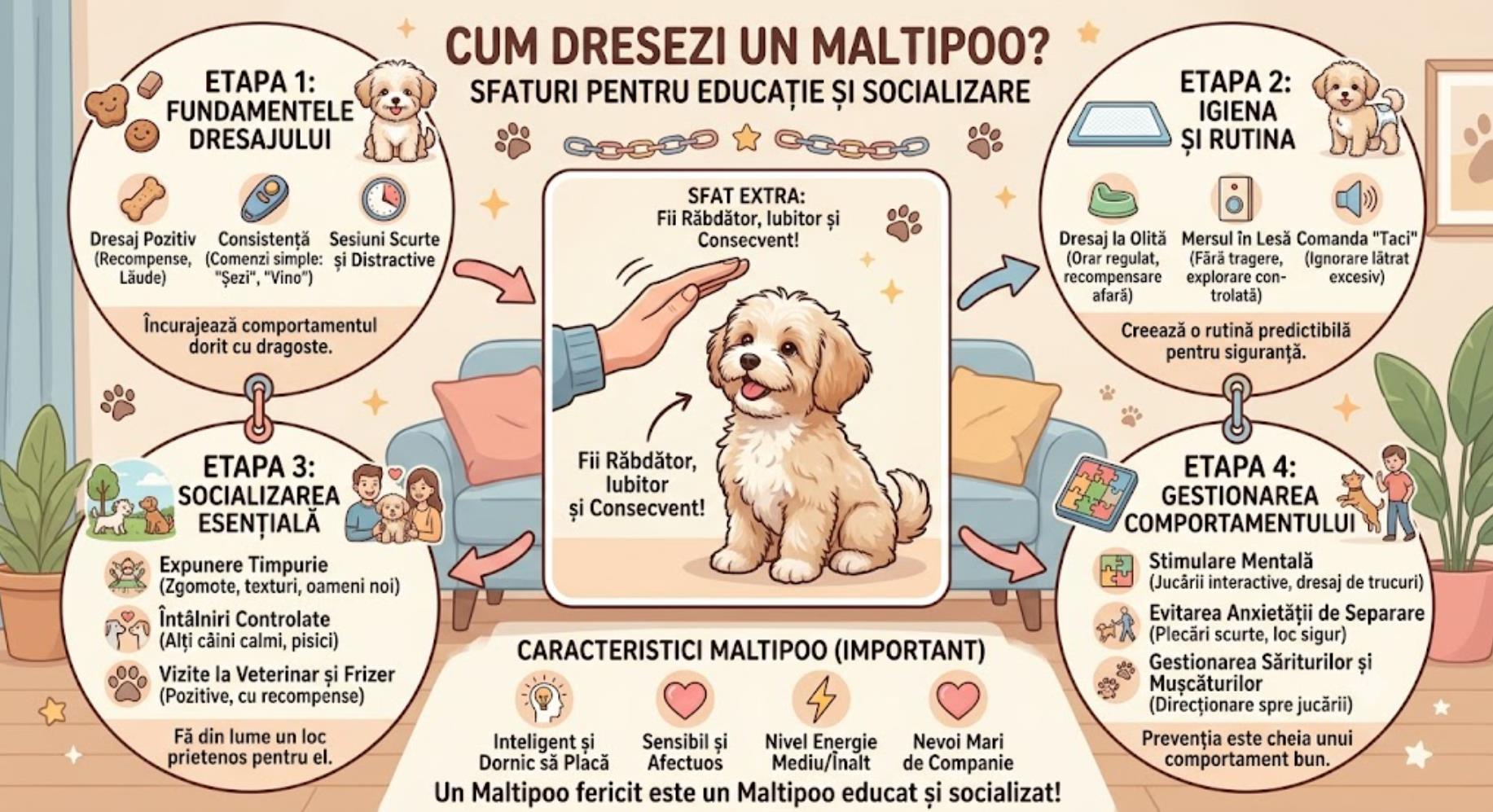 Cum dresezi un Maltipoo Sfaturi pentru educație și socializare